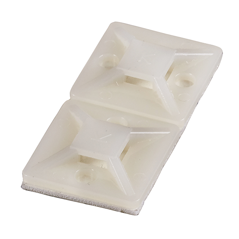 Samolepljivi nosač vezica beli 4.8mm 28x28mm